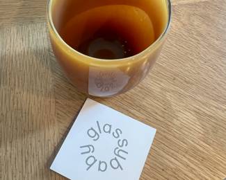 Glassybaby Jane's Caramel Art Glass Votive Holder