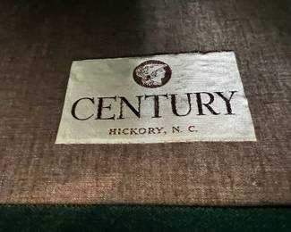 Pair of Century Green Velvet Sofas
