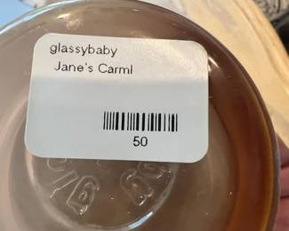 Glassybaby Jane's Caramel Art Glass Votive Holder