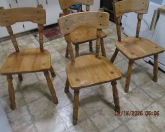 4 of 6 matching chairs