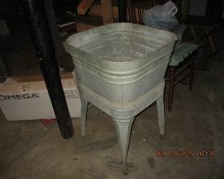 Old laundry tub