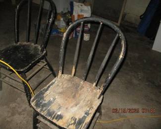 Old rustic chairs