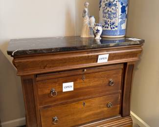 Laura Ashley Home Dresser, Blue and White Umbrella Stand