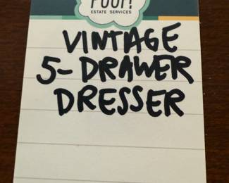 Vintage 5 - Drawer Dresser