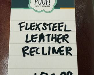 Flexsteel leather recliner