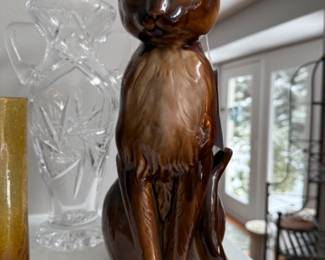 Inarco Ceramic Cat Statue