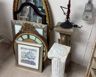Mirrors, Pillar Plant Stands