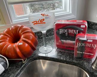 Houdini Wine Preserver, Houdini Lever Corkscrew