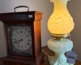 Fenton Uranium Glass Lamp
