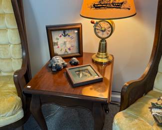 A. Tivell & Sons Nautical Lamp, Side Table
