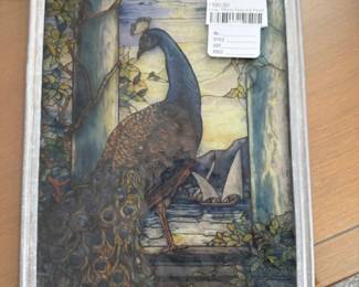Louis Tiffany Peacock Panel