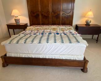 Henredon Villandry French style King bed frame 