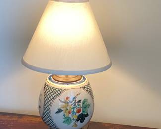 Vintage Asian inspired, fruit motif Wildwood table lamp