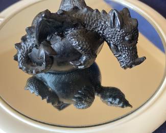 Dragon made with coal from Wales