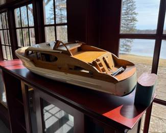 Wooden Model Chris Craft style Boat