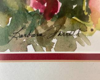 Original watercolor Pansy Art, signed