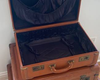 3pc vintage suitcases/decor