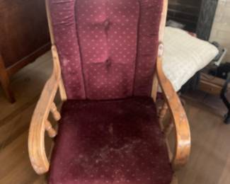 A comfortable rocking chair.
