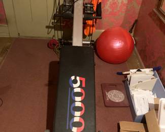 The owner purchased several exercise machines and had a home gym upstairs.