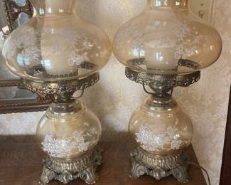 These two matching lamps are lovely.