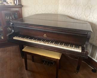 There’s a Schulz grand piano in the living room.