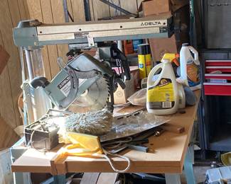 Lots of stuff is out in the backyard shed.