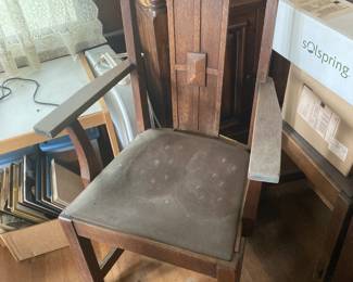 One of the dining table chairs.