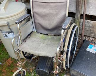There is a functioning wheelchair for sale.