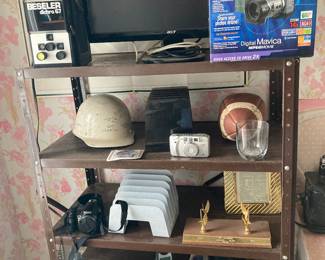 The office upstairs is full of interesting artifacts, and antique pieces.