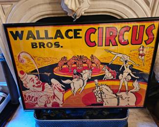 Circus memorabilia framed. Vintage.