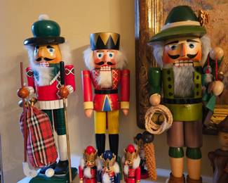 Wonderful collection of Nutcrackers. There are several, all from Germany. Best quality and collectable!