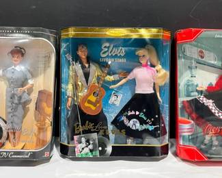 Coca Cola 99, I Love Lucy 97  Barbie Loves Elvis 96 Barbie Collection