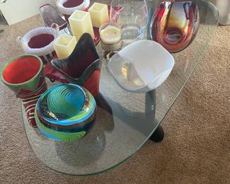 Mcm glass table 