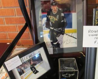 Sports fan? We have a collection of signed sports memorabilia. Dallas Cowboys, Dallas Mavericks, Dallas Stars, San Antonio Spurs, Texas Rangers. 1930s-1950s World Series programs, Vtg literature, plus so much more. 