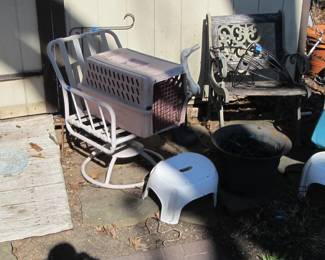 We have a patio and yard full of amazing decor and treasures! Planting pots, chairs, statues, decor accents, tables, storage, handmade items, & so much more!