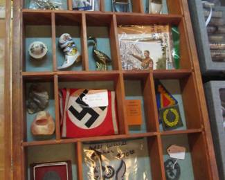 Small collection of items including a rare site of WWII Nazi items.