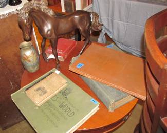 Beautiful dark  bronze sculpture, standing horse foal, artist unknown