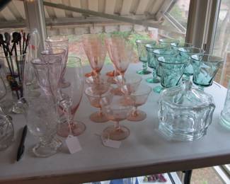 Beautiful Depression glass!