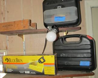 We have lots of amazing goodies in our garage. Antique Tools, regular hand tools, power tools, yard tools, saws, ladders, fishing, holiday, bins, motorcycle, fishing motor, & more!