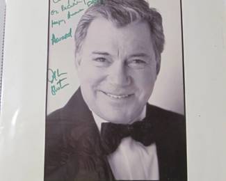 Signed picture of William Shatner, "Captain Kirk" of Star Trek.