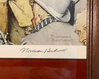 Signed & numbered Norman Rockwell Lithograph, 1970s