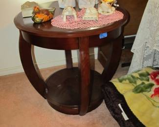3 Piece mahogany end table set.