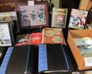 Sports fan? We have a collection of signed sports memorabilia. Dallas Cowboys, Dallas Mavericks, Dallas Stars, San Antonio Spurs, Texas Rangers. 1930s-1950s World Series programs, Vtg literature, plus so much more. 