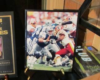 Sports fan? We have a collection of signed sports memorabilia. Dallas Cowboys, Dallas Mavericks, Dallas Stars, San Antonio Spurs, Texas Rangers. 1930s-1950s World Series programs, Vtg literature, plus so much more. 