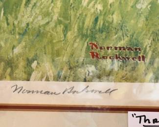 Signed Norman Rockwell, Artist's Proof. 1 of only 60 created in 1975. Very Rare.