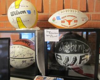 Sports fan? We have a collection of signed sports memorabilia. Dallas Cowboys, Dallas Mavericks, Dallas Stars, San Antonio Spurs, Texas Rangers. 1930s-1950s World Series programs, Vtg literature, plus so much more. 