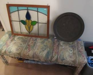Perfect stained glass and Moroccan brass tray