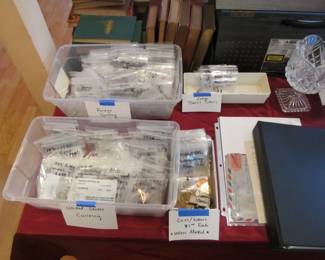 Large collection of antique and vintage circulated coins and paper currency. (US and Foreign)
