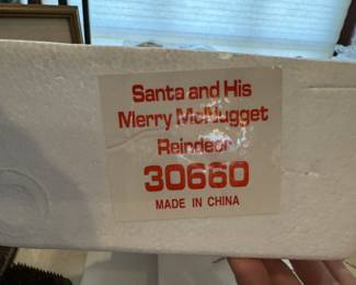 McDonalds Collectible Santa & His Merry McNugget Reindeer
