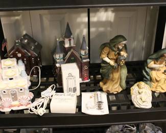 Dept 56 Snow Village Pieces & Accessories, Porcelain Holy Family